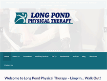 Tablet Screenshot of longpondpt.com